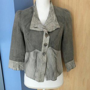 Rina Zin Gray/Taupe Jacket - Size S